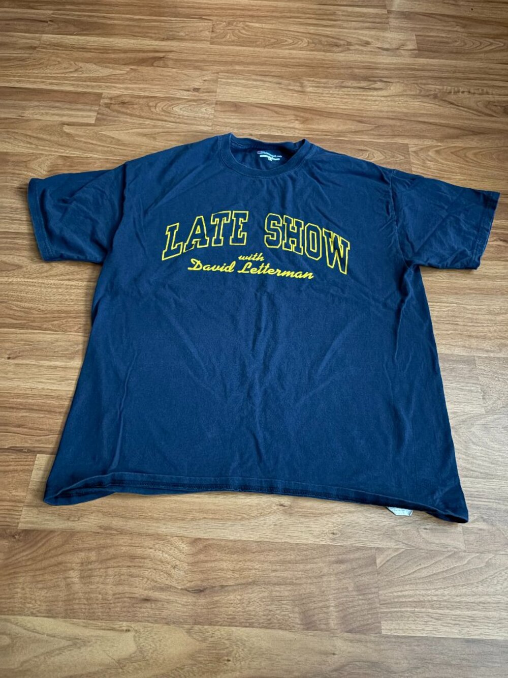 Vintage 2000s Y2K Champion tee Late Show with David Letterman navy blue size L